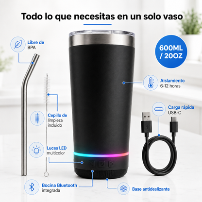 Cupsy™ Termo + Bocina Bluetooth