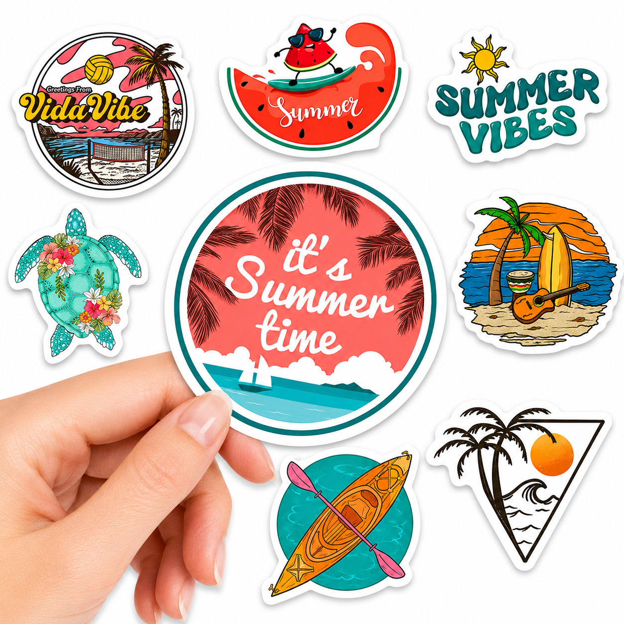 Pack de stikers de verano